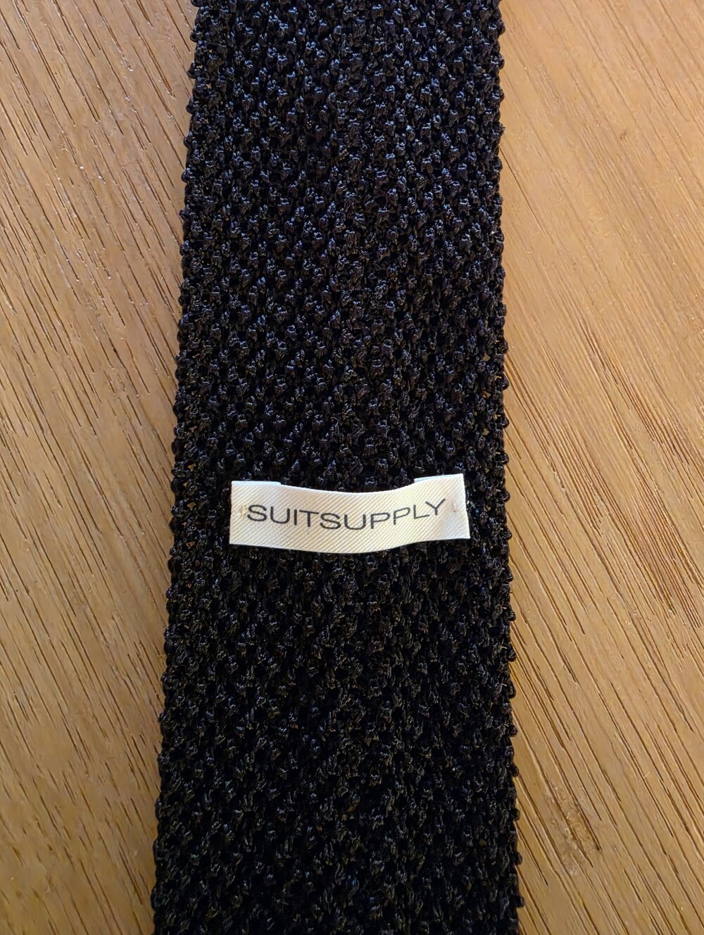 Suitsupply Black Knitted Tie